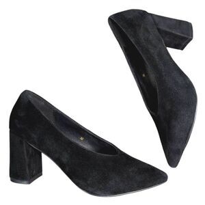 Stuart Weitzman Black Suede Heels